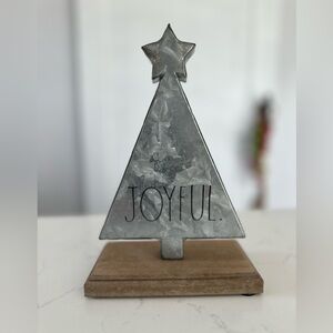 Rae Dunn–Style “JOYFUL” Metal Christmas Tree 🎄✨ – Rustic Farmhouse Decor